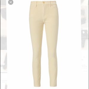 New w/ Tags! Frame ivory velvet jeans 24